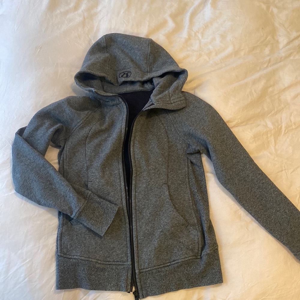 Lululemon grey hoodie zip up